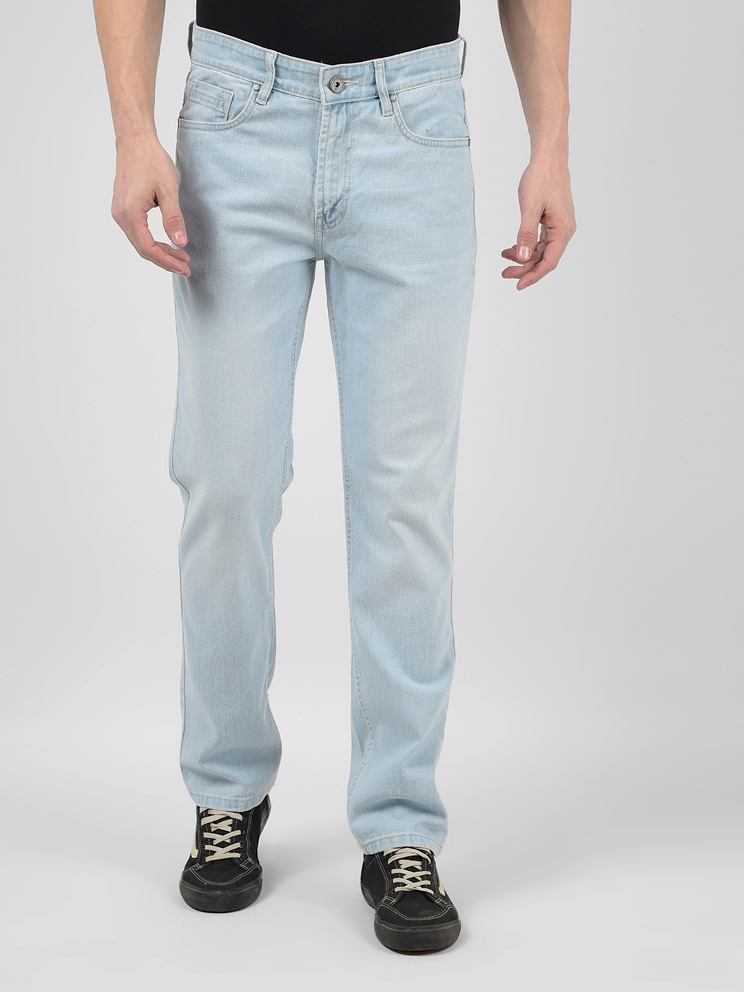 Numero Uno Men Solid Blue Jeans